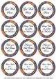 Dblue Flora Col Get Well Soon Mix Sentiment Round Toppers