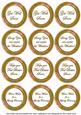 Gold Flora Col Get Well Soon Mix Sentiment Round Toppers