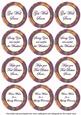 Purple Flora Col Get Well Soon Mix Sentiment Round Toppers