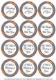 Blue Flora Col Thinking of You Mix Sentiment Round Toppers