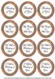 Dpink Flora Col Thinking of You Mix Sentiment Round Toppers