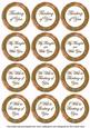 Vtea Flora Col Thinking of You Mix Sentiment Round Toppers