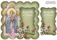 Olive Mother Mary Across Miles Christmas 8in Scallop Topper