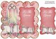 Pink Glory Window for the Groom 8in Scallop Topper