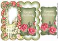 Olive Rose Arch 21st Birthday 8in Scallop Topper