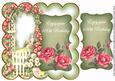 Olive Rose Arch 100th Birthday 8in Scallop Topper