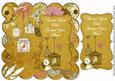Gold Birdcage Another Year Older 8in Scallop Topper