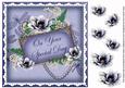 Dblue Magnolia Special Day 8in Vintage Decoupage Topper
