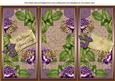 Purple Roses Special Day Quick Tri-fold Card