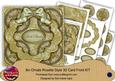 Olive Goldflake Let It Snow 3D Rosette 8in Cf Kit