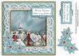 Blue Rooftops Girlfriend Warm Wishes 8in Sentiment Topper