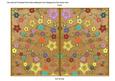 Vintage Tea Oriental Blossom Colour 7x5 Cut & Fold Card