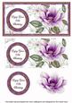 Purple Magnolia 65th Birthday Dl Decoupage Topper