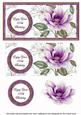 Purple Magnolia 100th Birthday Dl Decoupage Topper