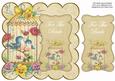 Cream Lovebirds for the Bride 8in Scallop Topper