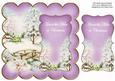 Lilac Snowscene Across Miles 8in Scallop Topper
