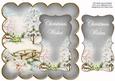 Silver Snowscene Christmas Wishes 8in Scallop Topper