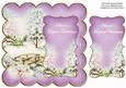 Lilac Snowscene Magical Christmas 8in Scallop Topper