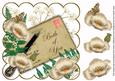 Cream Poppies Both of You Ink Saver 8in Decoupage Topper