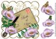 Lilac Poppies Both of You Ink Saver 8in Decoupage Topper
