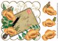 Peach Poppies Both of You Ink Saver 8in Decoupage Topper