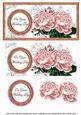 Pink Roses Wedding Day Dl Decoupage Topper