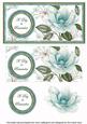Dusky Teal Magnolia Day to Remember Dl Decoupage Topper