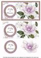 Lilac Magnolia Day to Remember Dl Decoupage Topper