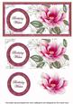 Cerise Magnolia Birthday Wishes Dl Decoupage Topper