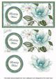 Dusky Teal Magnolia Birthday Wishes Dl Decoupage Topper