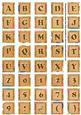 Borange Oriental Lotus Colour Alphabet Embellishment Sheet