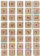 Duskypink Oriental Lotus Colour Alphabet Embellishment Sheet