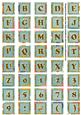 Duskyteal Oriental Lotus Colour Alphabet Embellishment Sheet
