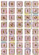 Lilac Oriental Lotus Colour Alphabet Embellishment Sheet