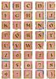 Pink Oriental Lotus Colour Alphabet Embellishment Sheet