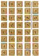 Vtea Oriental Lotus Colour Alphabet Embellishment Sheet