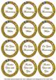 Gold Lotus Colour Anniversary Mix Sentiment Sheet