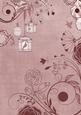 Dusky Pink Retro Birdcage A4 Backing Paper