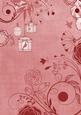 Pink Retro Birdcage A4 Backing Paper