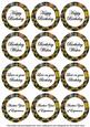Black Lotus Colour Birthday Mix Sentiment Sheet