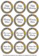Blue Lotus Colour Birthday Mix Sentiment Sheet