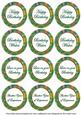 Dark Green Lotus Colour Birthday Mix Sentiment Sheet
