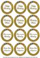 Gold Lotus Colour Birthday Mix Sentiment Sheet