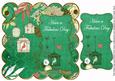 Dark Green Birdcage Fabulous Day 8in Scallop Topper