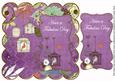 Purple Birdcage Fabulous Day 8in Scallop Topper