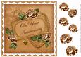 Vtea Rose Your Anniversary 8in Decoupage Topper