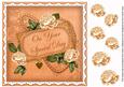 Peach Rose Special Day 8in Decoupage Topper