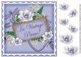 Pale Blue Magnolia Vintage Prime 8in Decoupage Topper