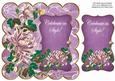 Purple Oriental Lotus Celebrate in Style 8in Scallop Topper