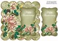 Olive Oriental Lotus Happy Anniversary 8in Scallop Topper
